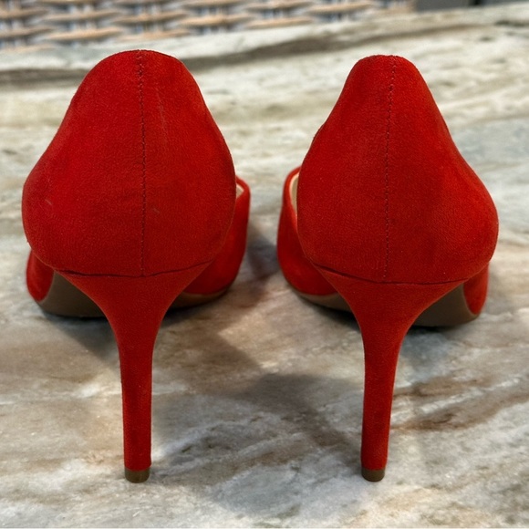Women’s JESSICA SIMPSON Red suede stiletto pointed toe pumps- Size 9.5 - Picture 7 of 8